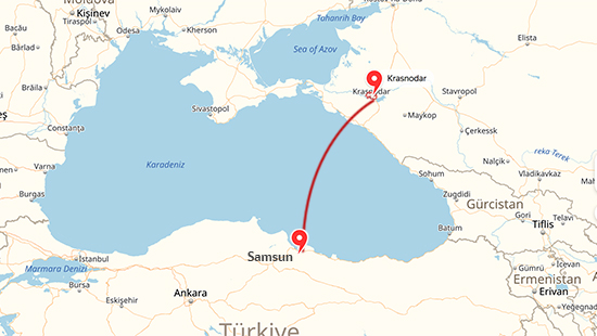 samsun krasnodar map ile ilgili gÃ¶rsel sonucu