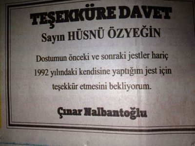 Turizmci Çınar Nalbantoğlu'ndan Hüsnü Özyeğin'e gizemli ilan!