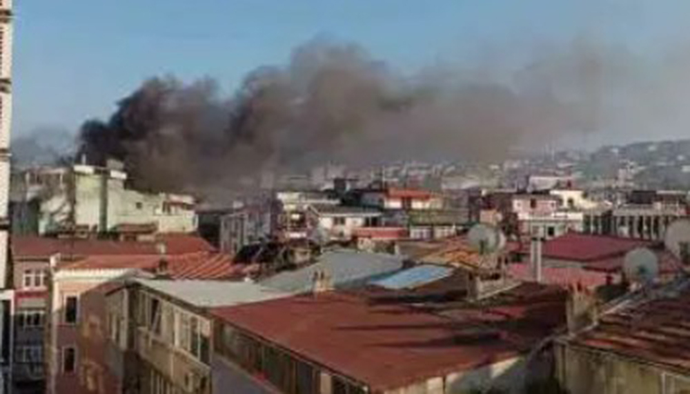 Samsun’daki otelin yemekhanesinde korkutan yangın