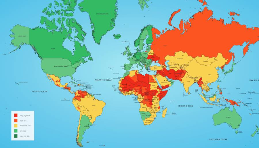 İşte seyahat açısından dünyanın en riskli ülkeleri