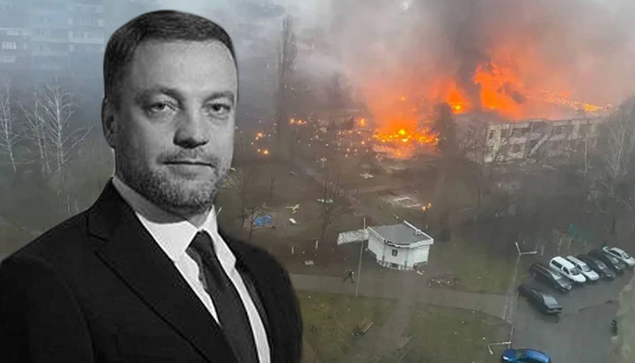 Ukrayna’da İçişleri Bakanını taşıyan helikopter düştü, 16 ölü