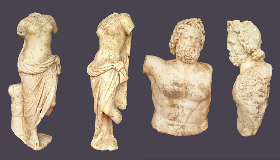 Aspendos Antik Kenti’nde 2 bin yıllık heykeller bulundu