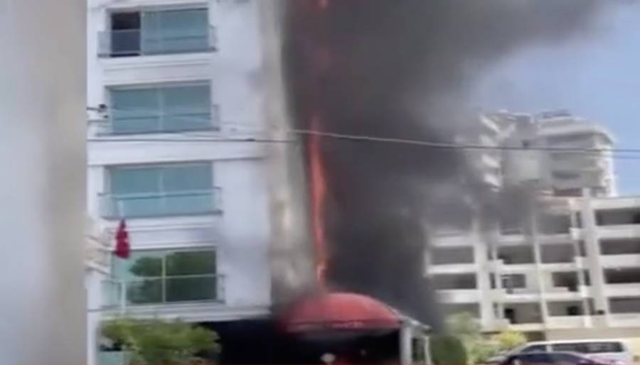 Antalya'da otel yangını